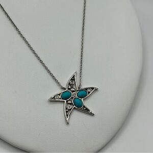Gimasa - Silver Starfish Pendant Necklace